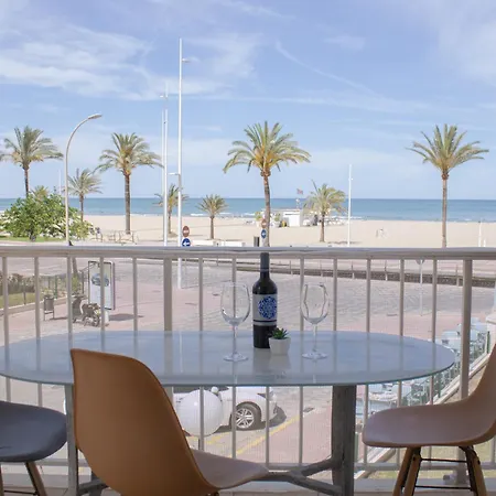 Precioso Apartamento En 1º Linea De La Playa De Gandia Solo Familias Buitenkant foto