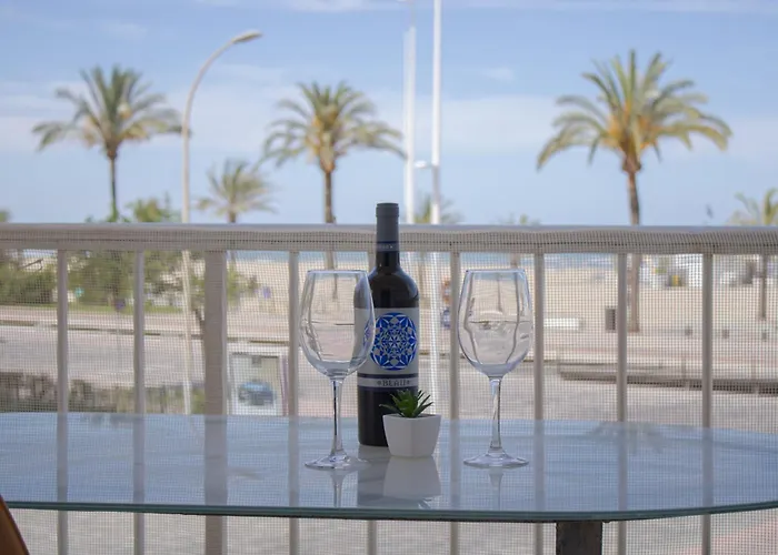 Precioso Apartamento En 1º Linea De La Playa De Gandia Solo Familias